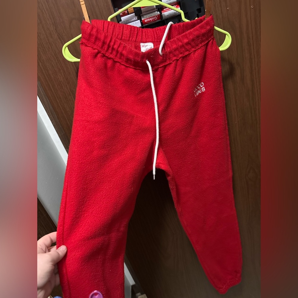 No Boundaries Bright Red Sweatpants